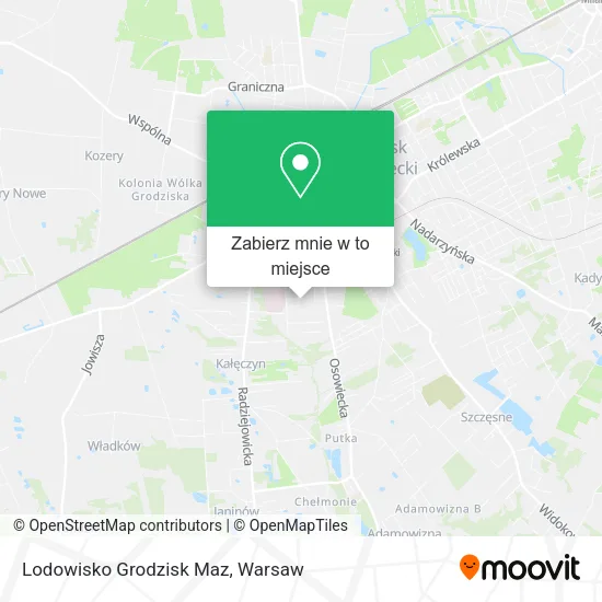 Mapa Lodowisko Grodzisk Maz