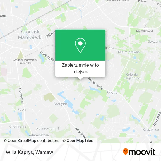 Mapa Willa Kaprys