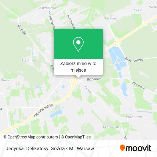 Mapa Jedynka. Delikatesy. Goździk M.