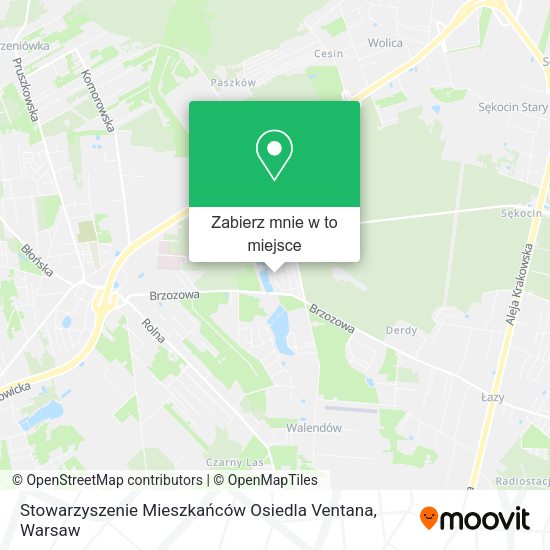 Mapa Stowarzyszenie Mieszkańców Osiedla Ventana