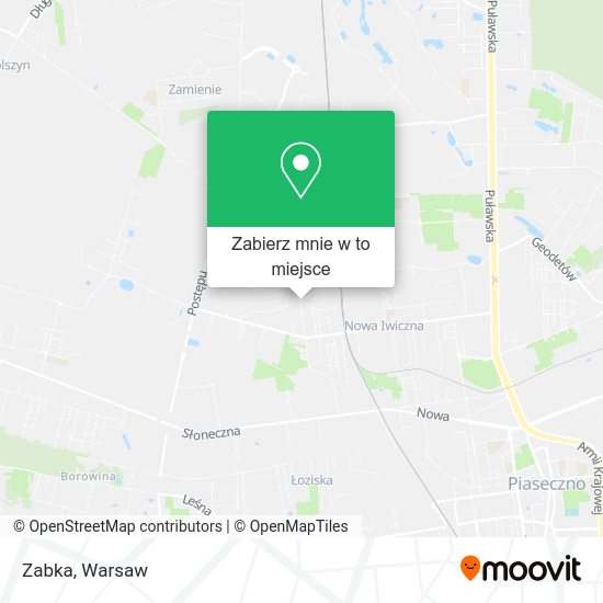 Mapa Zabka