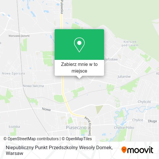 Mapa Niepubliczny Punkt Przedszkolny Wesoły Domek