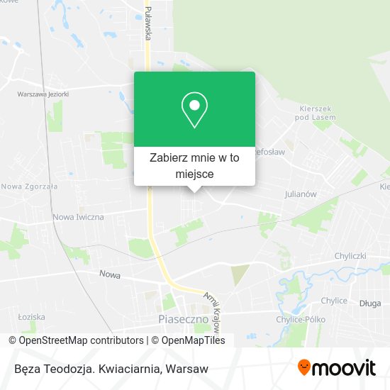 Mapa Bęza Teodozja. Kwiaciarnia