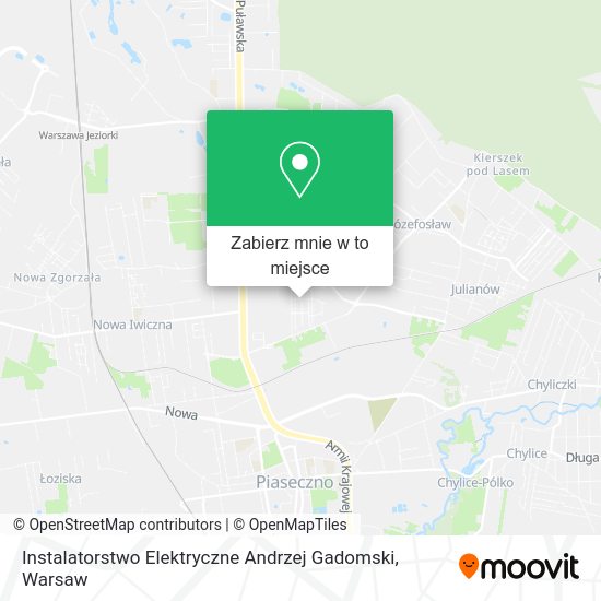 Mapa Instalatorstwo Elektryczne Andrzej Gadomski