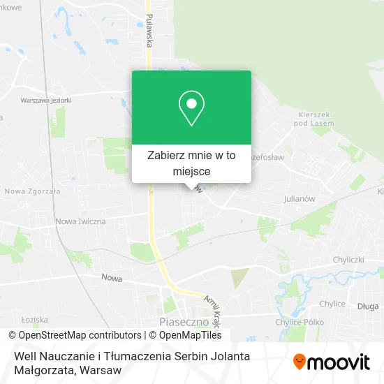 Mapa Well Nauczanie i Tłumaczenia Serbin Jolanta Małgorzata