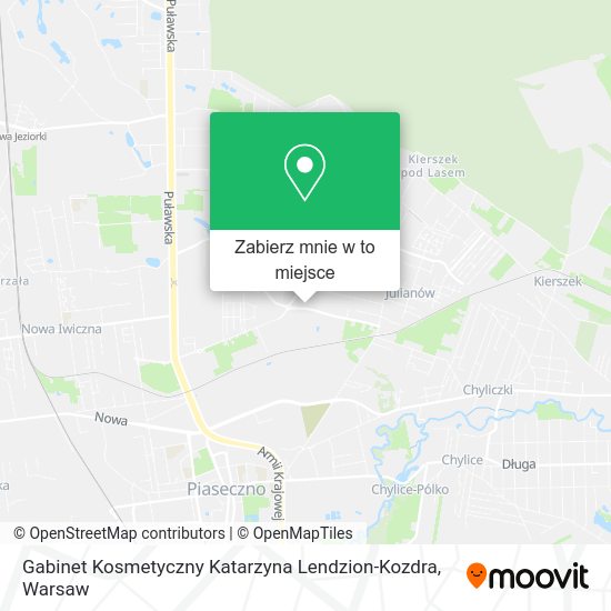 Mapa Gabinet Kosmetyczny Katarzyna Lendzion-Kozdra