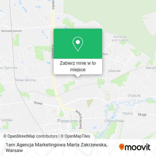 Mapa 1am Agencja Marketingowa Marta Zakrzewska