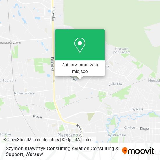 Mapa Szymon Krawczyk Consulting Aviation Consulting & Support