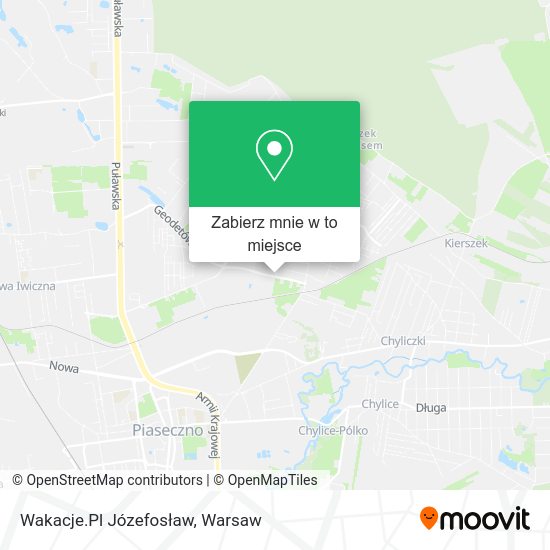 Mapa Wakacje.Pl Józefosław