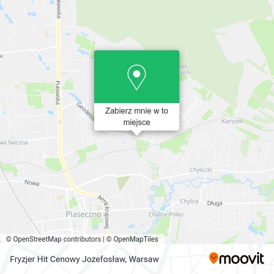 Mapa Fryzjer Hit Cenowy Jozefosław