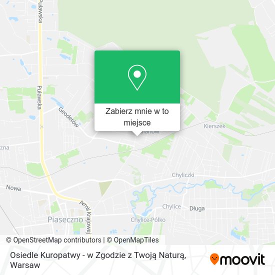 Mapa Osiedle Kuropatwy - w Zgodzie z Twoją Naturą