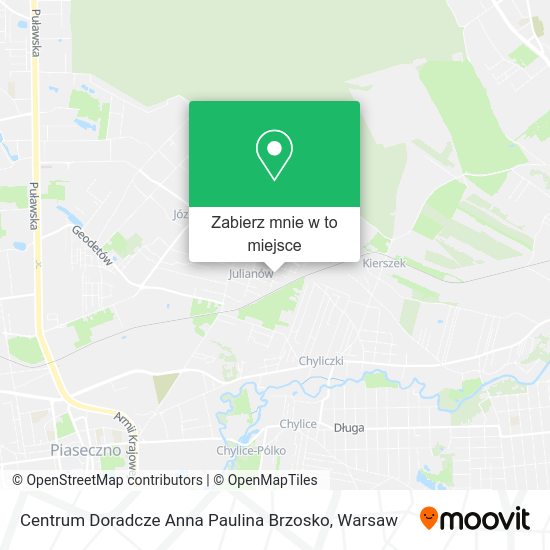 Mapa Centrum Doradcze Anna Paulina Brzosko