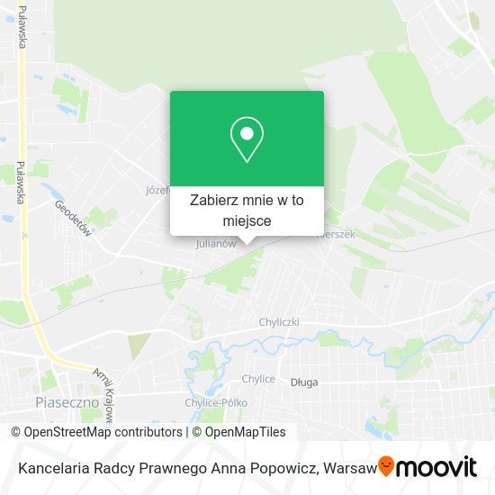 Mapa Kancelaria Radcy Prawnego Anna Popowicz