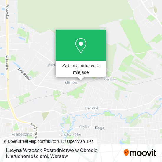 Mapa Lucyna Wrzosek Pośrednictwo w Obrocie Nieruchomościami