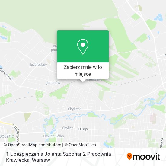 Mapa 1 Ubezpieczenia Jolanta Szponar 2 Pracownia Krawiecka