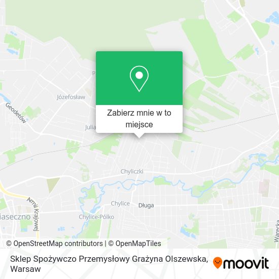 Mapa Sklep Spożywczo Przemysłowy Grażyna Olszewska