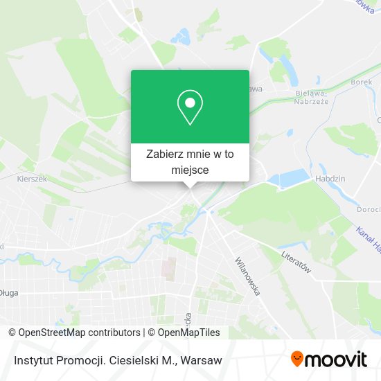 Mapa Instytut Promocji. Ciesielski M.