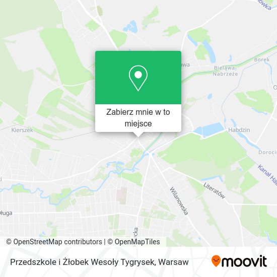 Mapa Przedszkole i Żłobek Wesoły Tygrysek