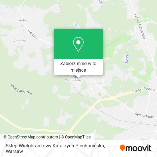 Mapa Sklep Wielobranżowy Katarzyna Piechocińska