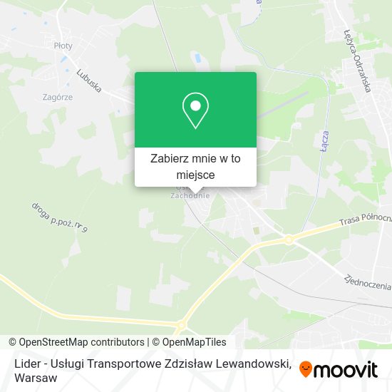 Mapa Lider - Usługi Transportowe Zdzisław Lewandowski