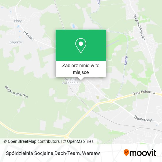 Mapa Spółdzielnia Socjalna Dach-Team