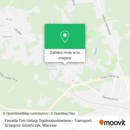 Mapa Fasada Tim Usługi Ogólnobudowlane - Transport Grzegorz Góreńczyk