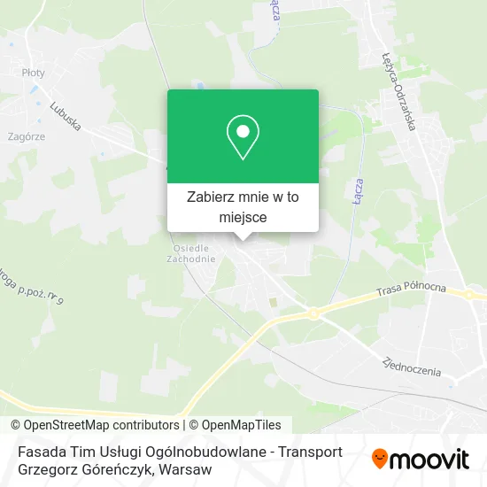Mapa Fasada Tim Usługi Ogólnobudowlane - Transport Grzegorz Góreńczyk