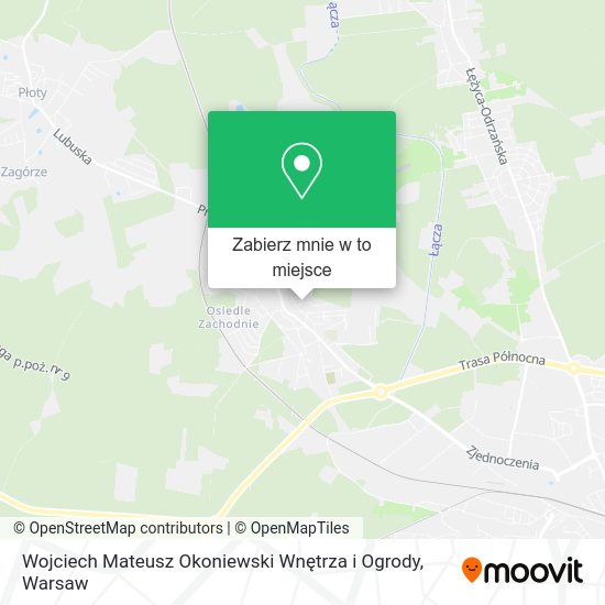 Mapa Wojciech Mateusz Okoniewski Wnętrza i Ogrody