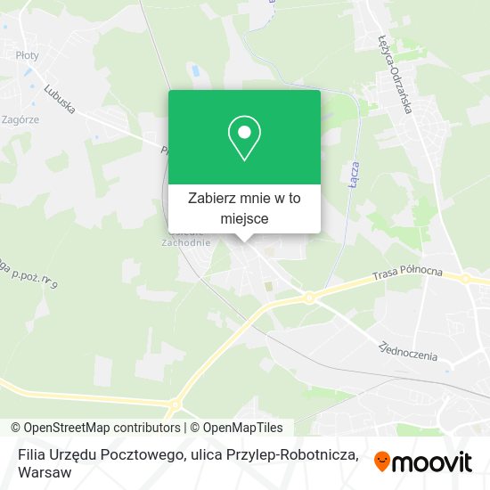 Mapa Filia Urzędu Pocztowego, ulica Przylep-Robotnicza