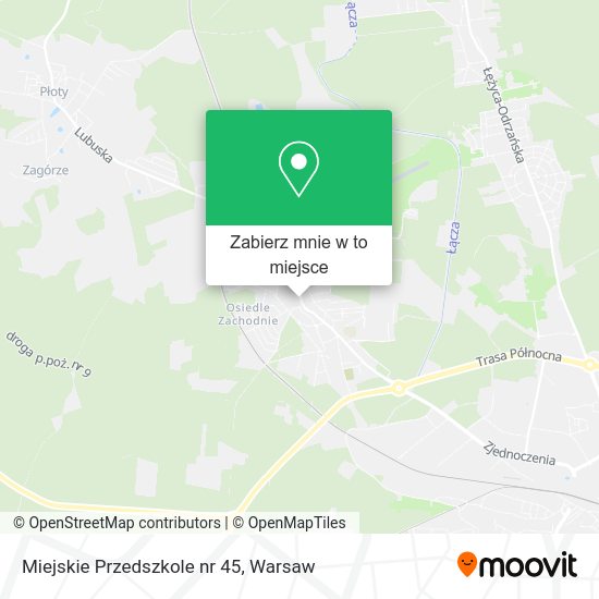 Mapa Miejskie Przedszkole nr 45