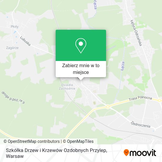 Mapa Szkółka Drzew i Krzewów Ozdobnych Przylep