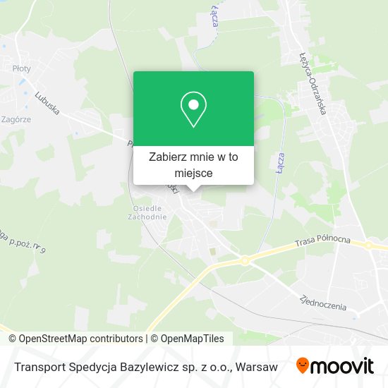 Mapa Transport Spedycja Bazylewicz sp. z o.o.