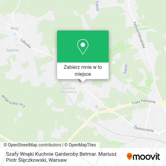 Mapa Szafy Wnęki Kuchnie Garderoby Betmar. Mariusz Piotr Ślęczkowski