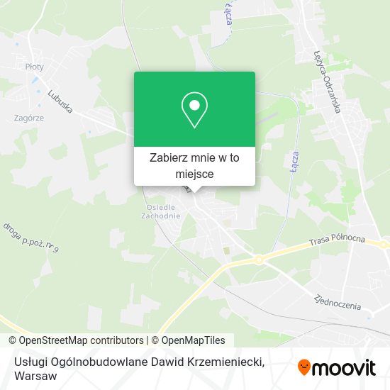 Mapa Usługi Ogólnobudowlane Dawid Krzemieniecki