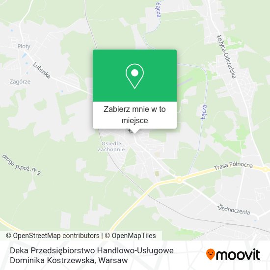 Mapa Deka Przedsiębiorstwo Handlowo-Usługowe Dominika Kostrzewska