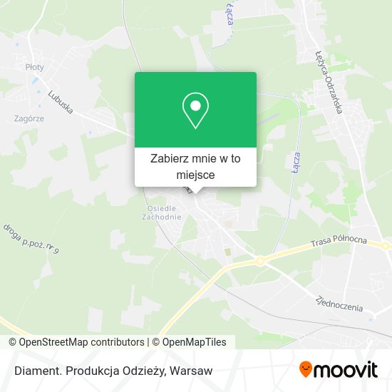 Mapa Diament. Produkcja Odzieży