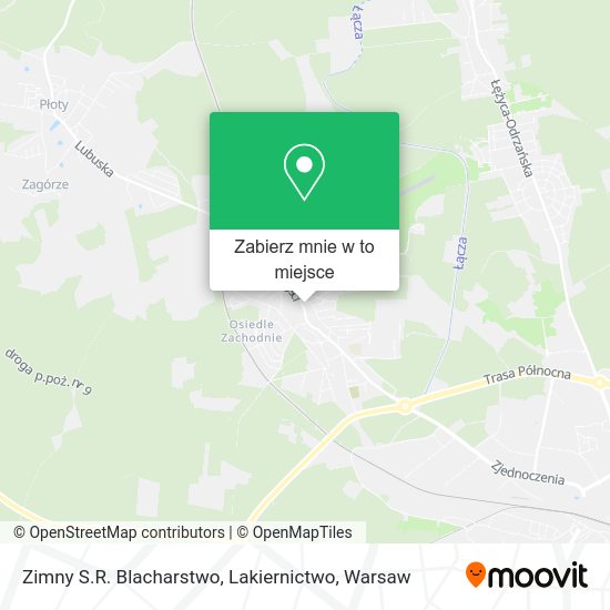 Mapa Zimny S.R. Blacharstwo, Lakiernictwo