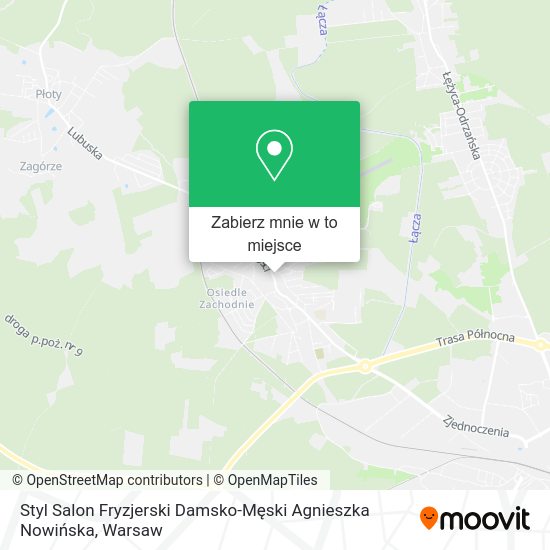 Mapa Styl Salon Fryzjerski Damsko-Męski Agnieszka Nowińska