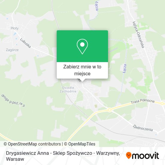 Mapa Drygasiewicz Anna - Sklep Spożywczo - Warzywny