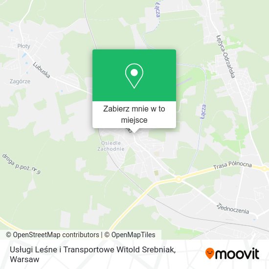 Mapa Usługi Leśne i Transportowe Witold Srebniak