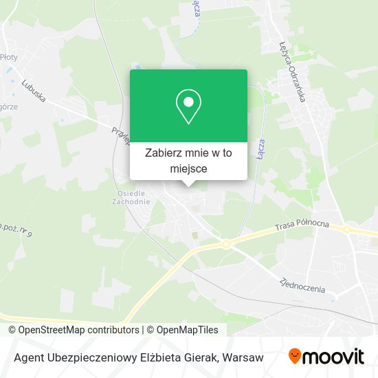 Mapa Agent Ubezpieczeniowy Elżbieta Gierak