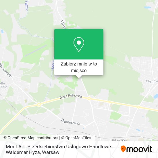 Mapa Mont Art. Przedsiębiorstwo Usługowo Handlowe Waldemar Hyża