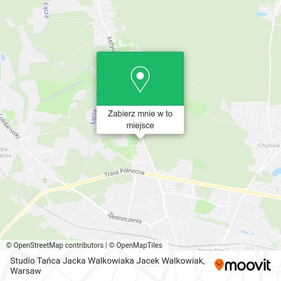 Mapa Studio Tańca Jacka Walkowiaka Jacek Walkowiak