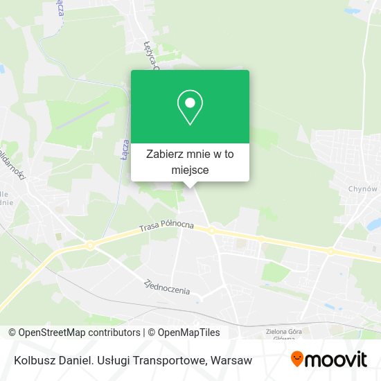 Mapa Kolbusz Daniel. Usługi Transportowe