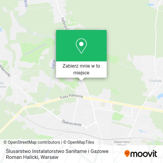 Mapa Ślusarstwo Instalatorstwo Sanitarne i Gazowe Roman Halicki