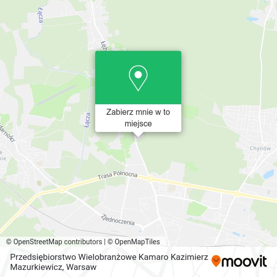 Mapa Przedsiębiorstwo Wielobranżowe Kamaro Kazimierz Mazurkiewicz