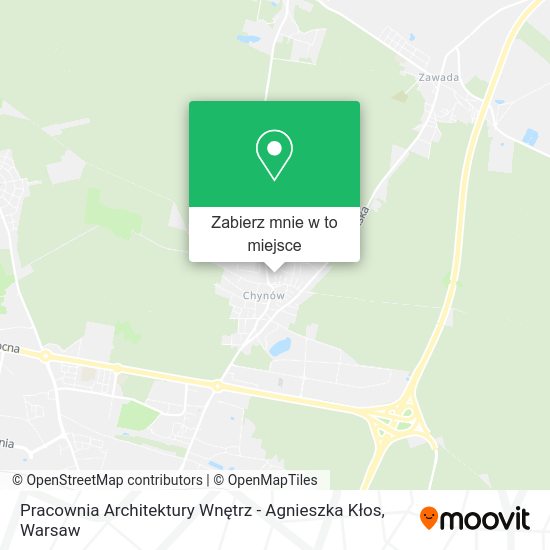 Mapa Pracownia Architektury Wnętrz - Agnieszka Kłos