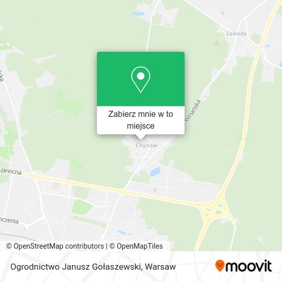 Mapa Ogrodnictwo Janusz Gołaszewski