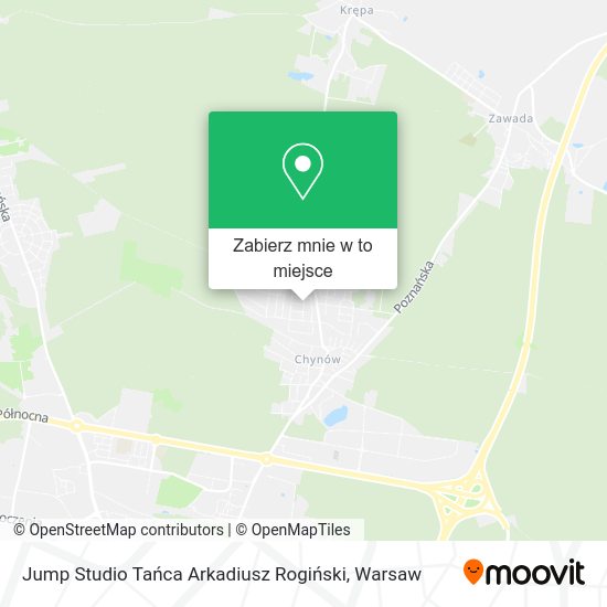 Mapa Jump Studio Tańca Arkadiusz Rogiński