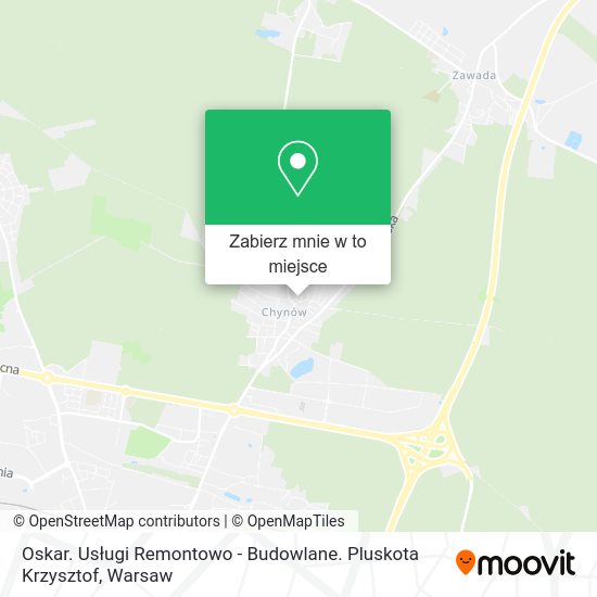 Mapa Oskar. Usługi Remontowo - Budowlane. Pluskota Krzysztof